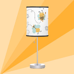 Honey Bee Haven &amp; Chamomile Glow: Whimsical Table Lamp