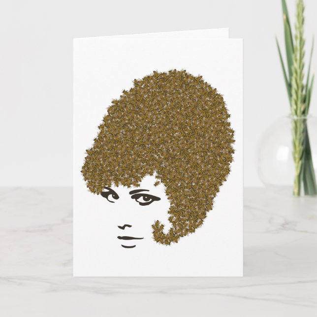 Honey Bee Hive Greeting Card (Front)