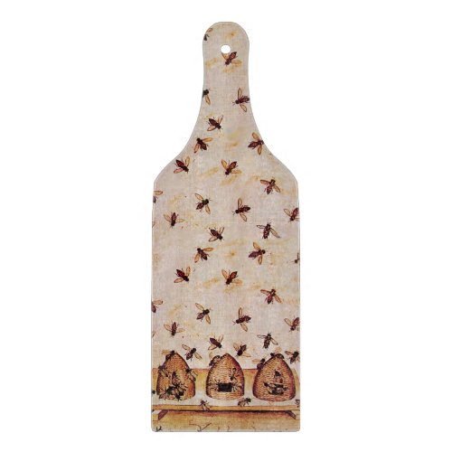 HONEY BEE HIVES Medieval Apiary Beekeeper Cutting Board