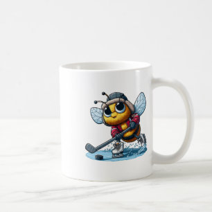 Honey Bee Hockey Player - Bee Playing The Hockey  Coffee Mug