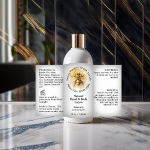 Honey Bee Honey Apiary Product Bottle Label