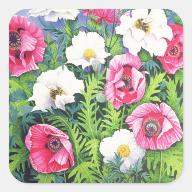 Honey Bee Honey Bee Square Sticker (Front)