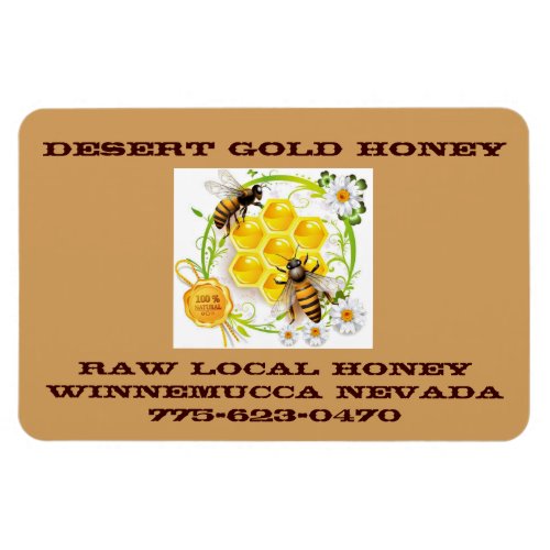 Honey Bee Honey Seller Beekeeper Apiarist Custom Magnet