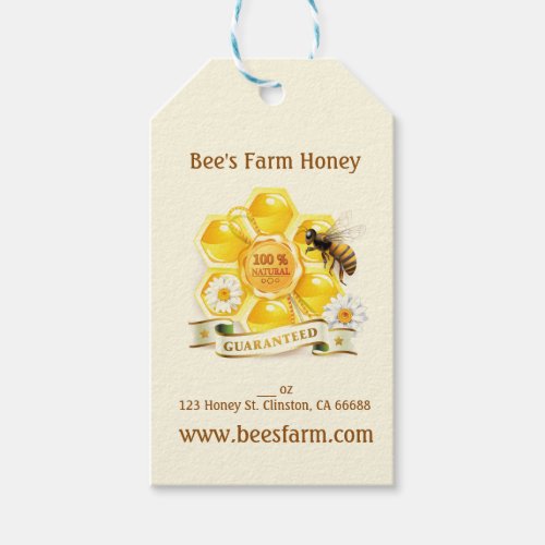 Honey Bee Honey Seller Beekeeper Apiarist Gift Tags