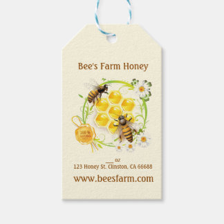 Honey Bee Honey Seller Beekeeper Apiarist Gift Tags