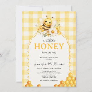 Honey Bee Honeycomb Baby Shower Invitation