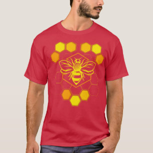 Honey Bee Honeycomb Beekeeper T-Shirt