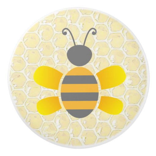 Honey Bee Bee's Hive Knobs Zazzle