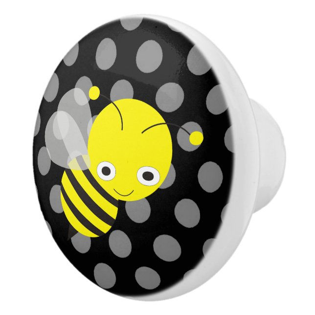 Honey Bee Honeycomb Cabinet Knobs (Right)