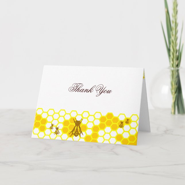 Honey Bee Honeycomb Custom Card (Front)