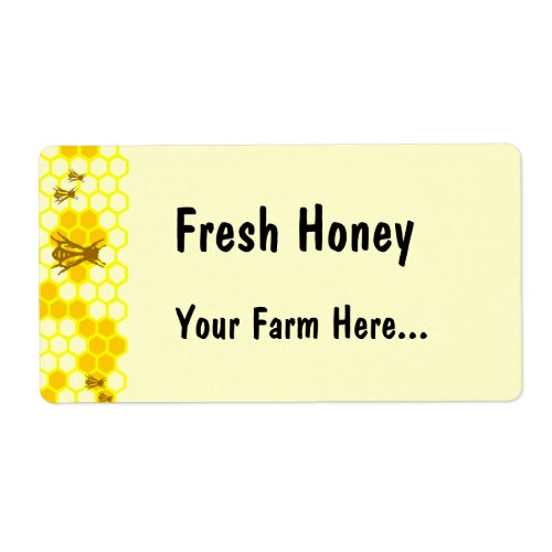 Honey Bee Honeycomb Custom Tag or Address Label