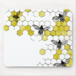 Honey Bee Honeycomb Mouse Pad at Zazzle