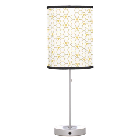 Honey Bee Honeycomb Table Lamp (Back)