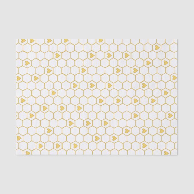 Honey Bee Honeycomb Tissue Paper (Front)