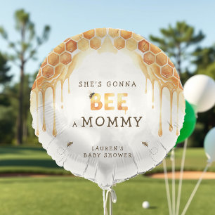 Honey Bee Honeycomb Watercolor Baby Shower Balloon