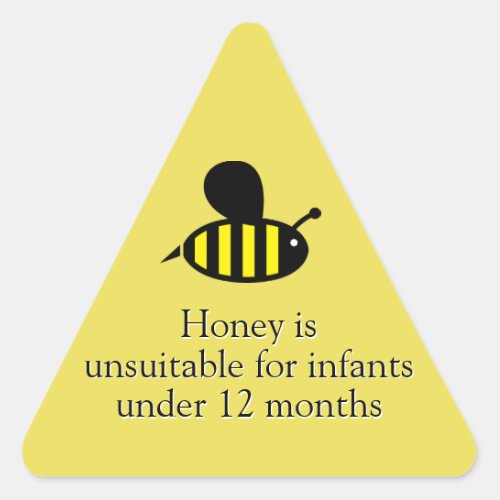 Honey Bee Infant Warning Triangle Sticker