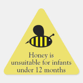 Honey Bee Infant Warning Triangle Sticker