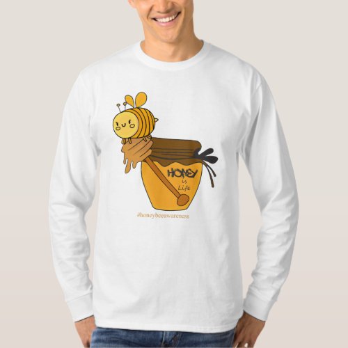 Honey Bee Jar of Real Sweetness _ 20 April T_Shirt