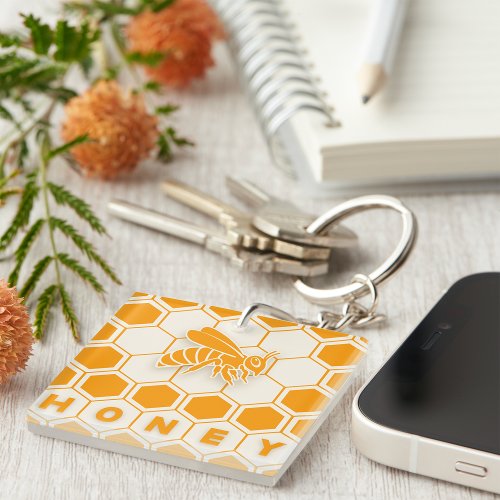 Honey Bee Keychain