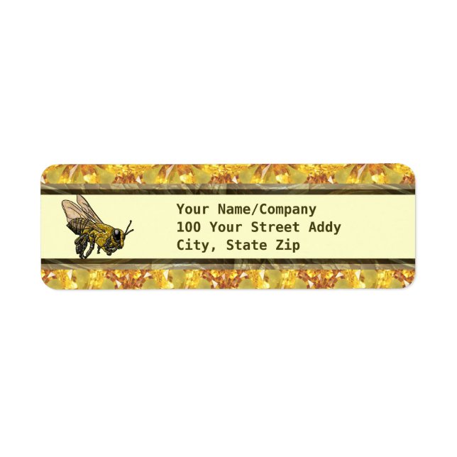 Honey Bee Label (Front)