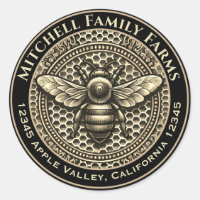 Honey Bee Label