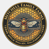 Honey Bee Label