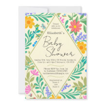 Honey Bee, Ladybug, Butterfly, Dragonfly & Flowers