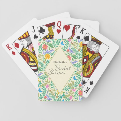 Honey Bee Ladybug Butterfly Dragonfly  Flowers Poker Cards