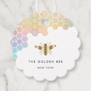 honey bee logo favor tags