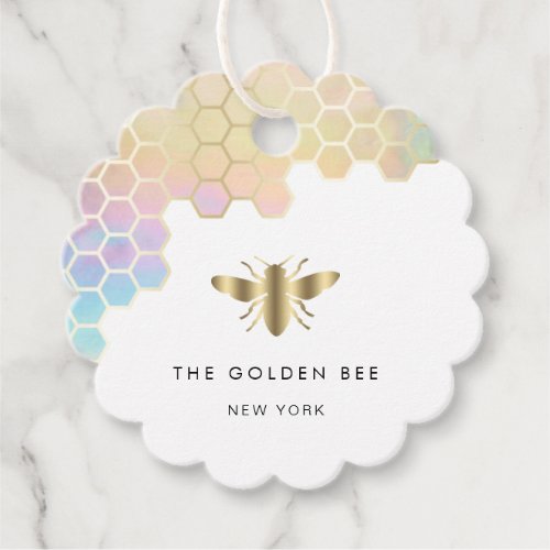 honey bee logo favor tags