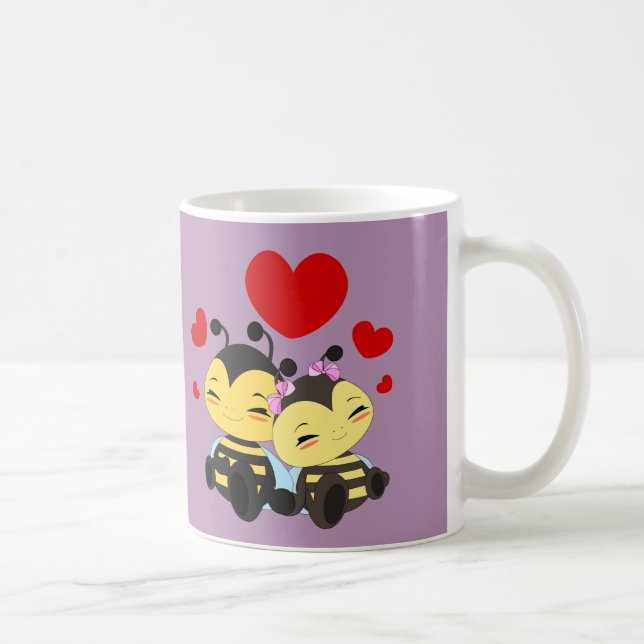 Honey bee love - Mug (Right)