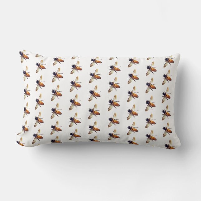 Honey bee lumbar pillow (Front)