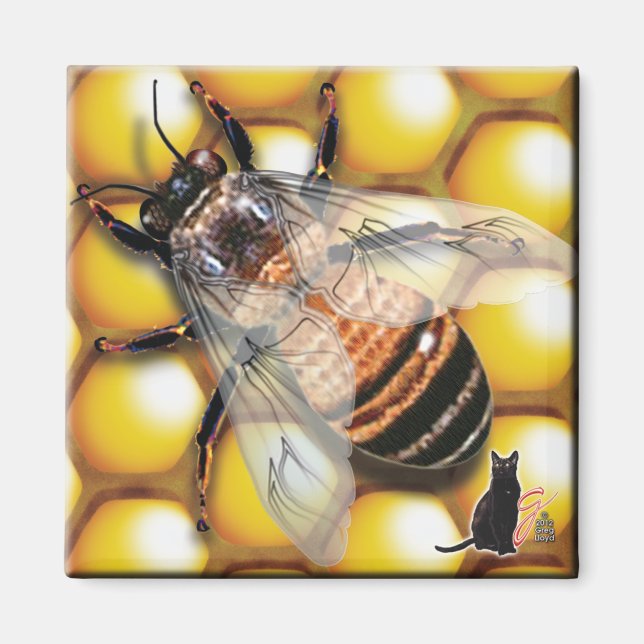 Honey Bee Magnet (Front)