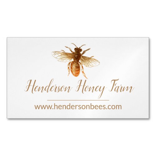 Honey Bee Magnetic Business Card