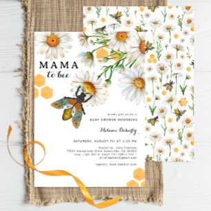 Honey Bee Mama to Bee Baby Shower Invitation Wil