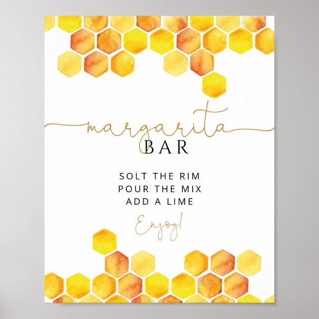 Honey bee Margarita Bar sign (Front)