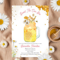 Honey Bee Milkshake Floral Girl Baby Shower