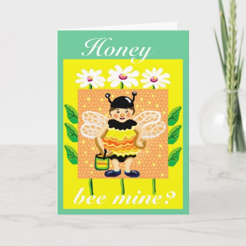 Honey bee mine holiday card