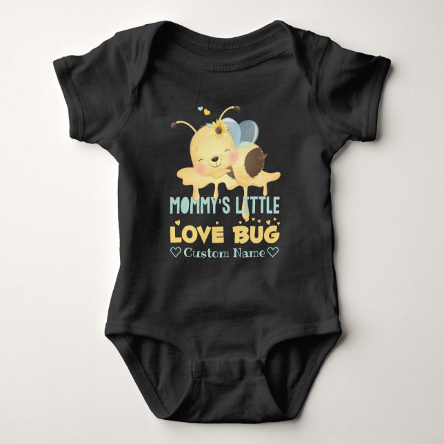 Honey Bee Mommy's Little Love Bug Baby Bodysuit (Front)