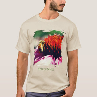 Honey Bee On Daisy Flower Personalized T-Shirt