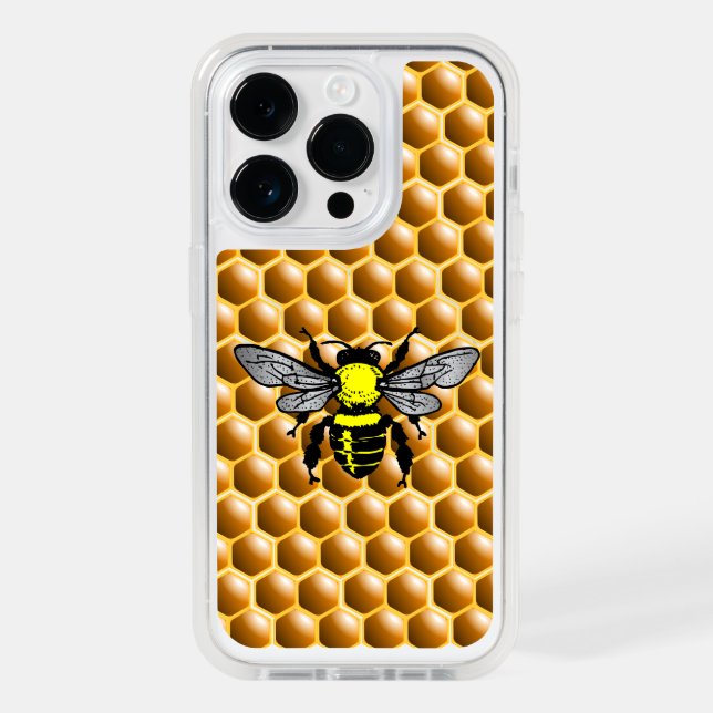 Honey Bee on Honeycomb Beekeeper Apiary  Otterbox iPhone Case (Back)