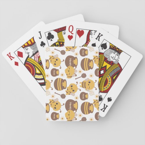 Honey Bee Paint Color Poker Cards