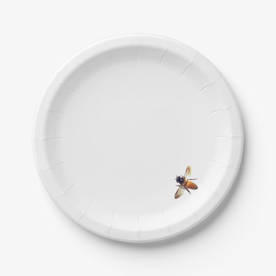 Honey bee paper plate