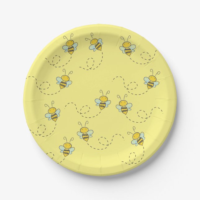 Honey Bee Paper Plates (Front)