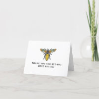 Honey Bee Parents to Bee Baby Shower Thank You Car