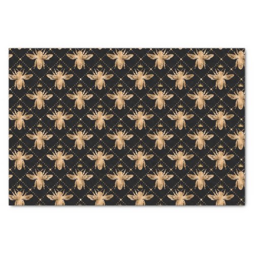 Honey Bee Pattern Antique Tissue Paper