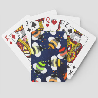 Honey Bee Pattern Poker Cards
