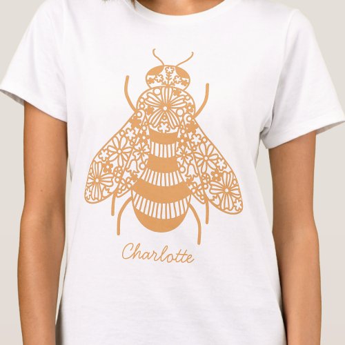 Honey Bee Personalized T_Shirt