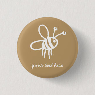 Honey Bee Pinback Button
