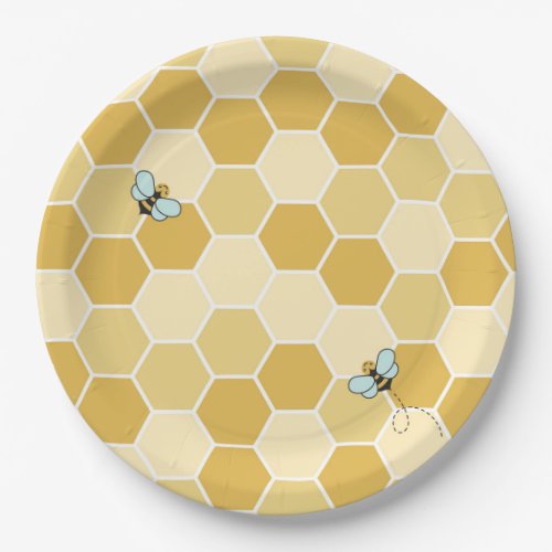 Honey Bee Plate _ Mom to Bee Baby Shower